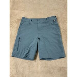 Simms Skiff Shorts Mens Size 32 Blue fishing performance Stretch